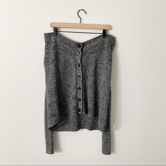 Alice + Olivia Sweaters - Alice + Olivia Off Shoulder Grey Sweater
